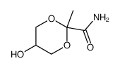 5-hydroxy-2-methyl-[1,3]dioxane-2-carboxylic acid amide结构式