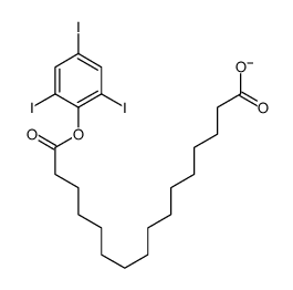 16-oxo-16-(2,4,6-triiodophenoxy)hexadecanoate Structure