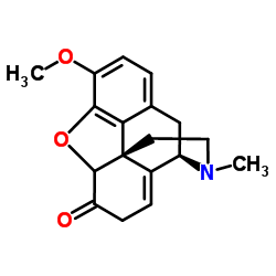 3-Methoxy-17-methyl-8,14-didehydro-4,5-epoxymorphinan-6-one结构式
