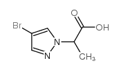 2-(4-溴-1H-吡唑-1-基)丙酸结构式