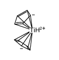 bis(η5-cyclopentadienyl)titanium hydride Structure