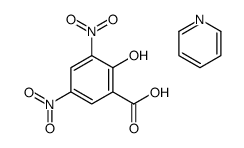 2-hydroxy-3,5-dinitrobenzoic acid,pyridine结构式