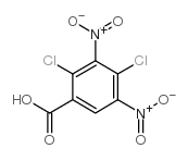 2,4-二氯-3,5-二硝基苯甲酸结构式