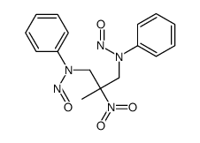 N-[2-methyl-2-nitro-3-(N-nitrosoanilino)propyl]-N-phenylnitrous amide Structure