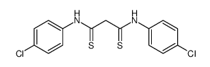 N,N'-bis(4-chlorophenyl)propanedithioamide Structure