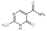 1,6-二氢-2-甲基-6-氧代-5-嘧啶羧胺结构式