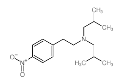 Benzeneethanamine,N,N-bis(2-methylpropyl)-4-nitro- Structure