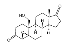 19-hydroxy-4β,5-epoxy-5β-androstane-3,17 dione结构式