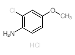 2-氯-4-甲氧基苯胺盐酸盐结构式