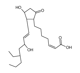 (E)-7-[(1R,2R,3R)-2-[(E,3S)-5-ethyl-3-hydroxyoct-1-enyl]-3-hydroxy-5-oxocyclopentyl]hept-2-enoic acid结构式