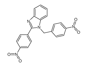 2-(4-nitrophenyl)-1-[(4-nitrophenyl)methyl]benzimidazole结构式