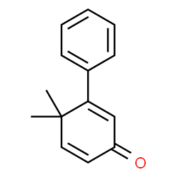 4,4-Dimethyl-3-phenyl-2,5-cyclohexadien-1-one Structure