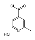 2-methylpyridine-4-carbonyl chloride,hydrochloride Structure