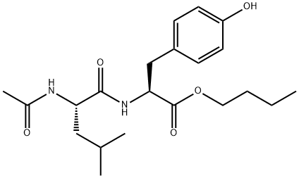 N-(N-Acetyl-L-leucyl)-L-tyrosine butyl ester结构式