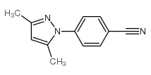 4-(3,5-二甲基-1H-吡唑-1-基)苯甲腈结构式