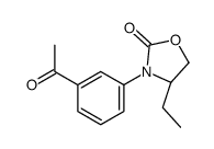 (S)-3-(3-乙酰基苯基)-4-乙基噁唑啉-2-酮结构式