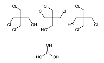 3-chloro-2,2-bis(chloromethyl)propan-1-ol,phosphorous acid Structure