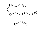 5-formyl-1,3-benzodioxole-4-carboxylic acid结构式
