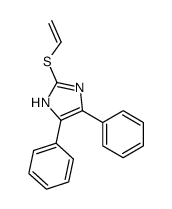 2-ethenylsulfanyl-4,5-diphenyl-1H-imidazole结构式