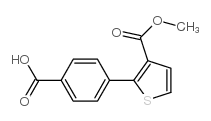 4-(3-(Methoxycarbonyl)thiophen-2-yl)benzoic acid结构式