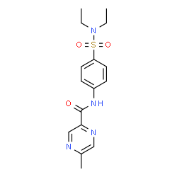 Pyrazinecarboxamide, N-[4-[(diethylamino)sulfonyl]phenyl]-5-methyl- (9CI) picture