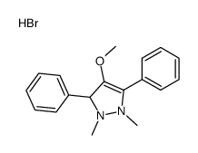 4-methoxy-1,2-dimethyl-3,5-diphenyl-1,3-dihydropyrazol-1-ium,bromide Structure