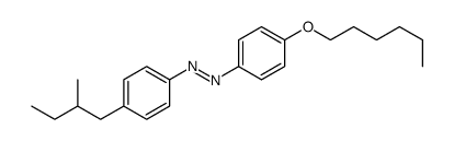 (4-hexoxyphenyl)-[4-(2-methylbutyl)phenyl]diazene Structure
