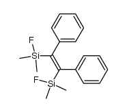 cis-1,2-bis(fluorodimethylsilyl)-1,2-diphenylethene结构式