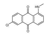 6-chloro-1-(methylamino)anthracene-9,10-dione结构式