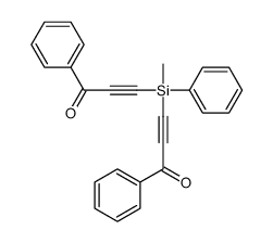 3-[methyl-(3-oxo-3-phenylprop-1-ynyl)-phenylsilyl]-1-phenylprop-2-yn-1-one Structure