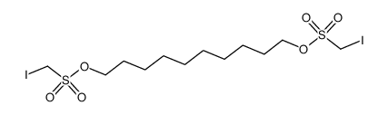 1,10-bis-iodomethanesulfonyloxy-decane Structure