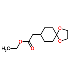 (1,4-二噁螺[4,5]-8-癸基)-乙酸乙酯结构式