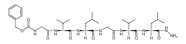 Z-Gly-Val-Leu-Gly-Val-Leu-NHNH2结构式