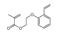 2-(2-ethenylphenoxy)ethyl 2-methylprop-2-enoate Structure