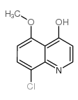 8-氯-5-甲氧基喹啉-4-醇结构式
