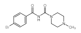 N-(4-溴苯甲酰基)-4-甲基哌嗪-1-甲酰胺结构式