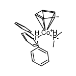 (η5-cyclopentadienyl)(trimethylphosphine)(triphenylphosphine)cobalt(I) Structure