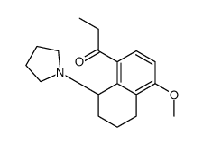 1-(5-Methoxy-8-propionyl-1,2,3,4-tetrahydronaphthalen-1-yl)pyrrolidine Structure