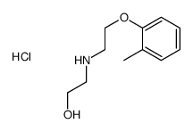 2-hydroxyethyl-[2-(2-methylphenoxy)ethyl]azanium,chloride Structure