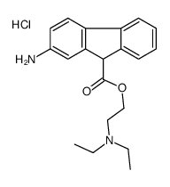 2-(2-amino-9H-fluorene-9-carbonyl)oxyethyl-diethylazanium,chloride结构式
