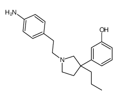 3-[1-(4-Aminophenethyl)-3-propyl-3-pyrrolidinyl]phenol Structure