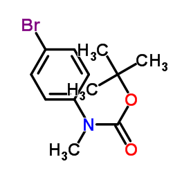tert-Butyl (4-bromophenyl)(methyl)carbamate Structure