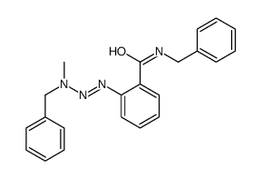 N-benzyl-2-[[benzyl(methyl)amino]diazenyl]benzamide结构式