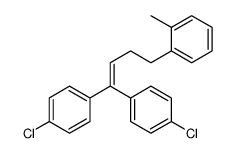 1-[4,4-bis(4-chlorophenyl)but-3-enyl]-2-methylbenzene Structure