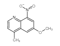 6-甲氧基-4-甲基-8-硝基-喹啉结构式