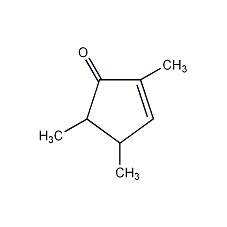 2,4,5-Trimethyl-2-cyclopenten-1-one Structure
