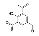 1-[5-(chloromethyl)-2-hydroxy-3-nitrophenyl]ethanone Structure