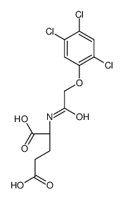 (2S)-2-[[2-(2,4,5-trichlorophenoxy)acetyl]amino]pentanedioic acid Structure