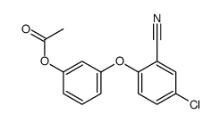 [3-(4-chloro-2-cyanophenoxy)phenyl] acetate结构式