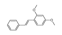 1-(2,4-dimethoxyphenyl)-2-phenylethene结构式